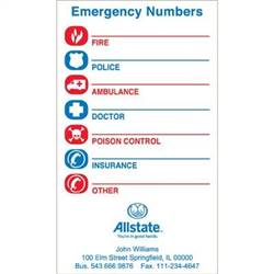 Image of Emergency Numbers Magnet