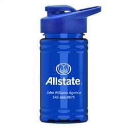 Image of 16 oz UpCycle - Mini rPet Sports Bottle with Drink Thru Lid