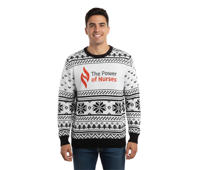 The Power of Nurses™ Holiday Sweater - Black