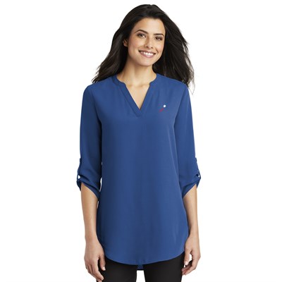 Women's 3/4-Sleeve Tunic Blouse