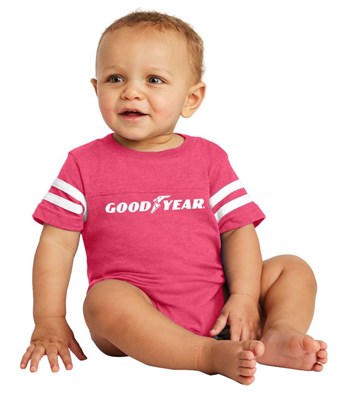 Goodyear Football Jersey Infant Onesie - Pink