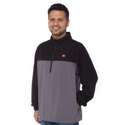 Unisex Half Zip Color Block Windshirt