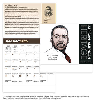 African-American Heritage - MLK Calendar