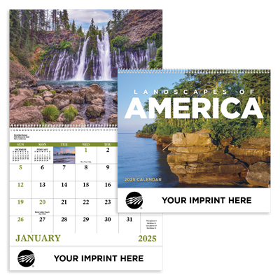 2025 Landscapes of America Wall Calendar