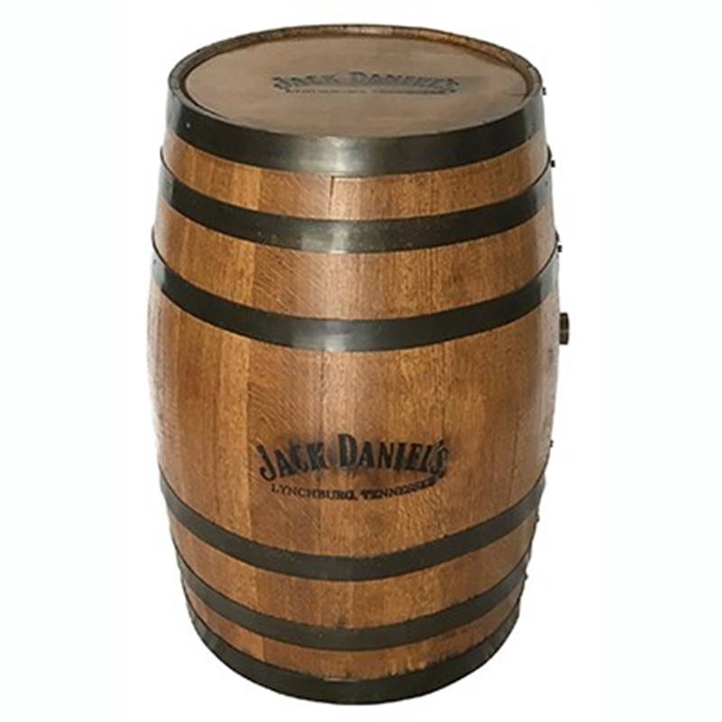 Finished Empty Jack Daniel's Branded Barrel
