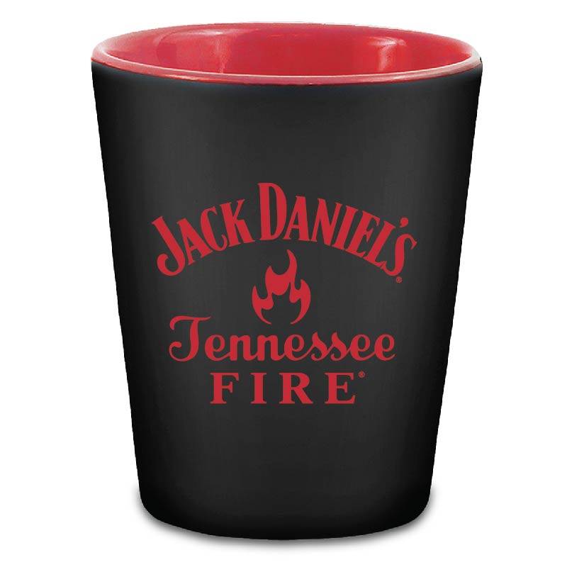Tennessee Fire Black & Red Shot Glass