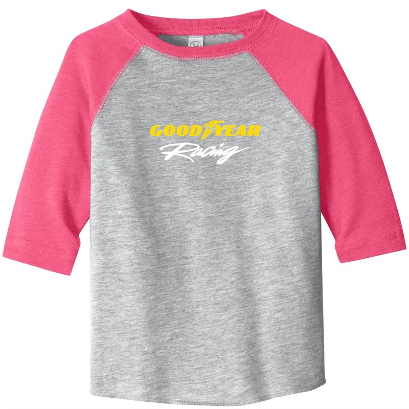 Goodyear Racing Toddler Baseball Jersey Tee - Pink