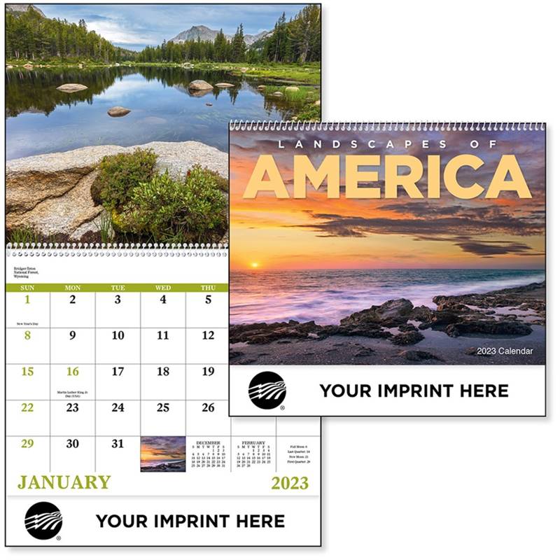 2023 Landscapes of America Wall Calendar