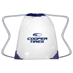 Image of Clear Stadium Drawstring Bag